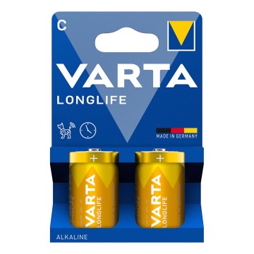 Varta 4114101422 - 2 st. Alkaline batterij LONGLIFE LR14/C 1,5V