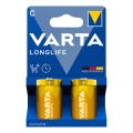 Varta 4114101422 - 2 stuks Alkaline batterijen LONGLIFE LR14/C 1,5V