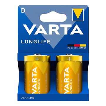 Varta 4120101422 - 2 st. Alkaline batterij LONGLIFE D 1,5V