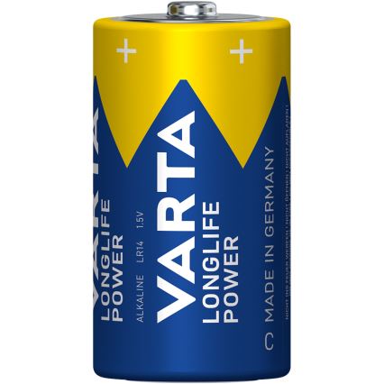 Varta 4914121422 - 2 stuks Alkaline batterijen LONGLIFE POWER LR14/C 1,5V