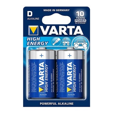 Varta 4920 - 2 stuks Alkalinebatterij HIGH ENERGY D 1,5V