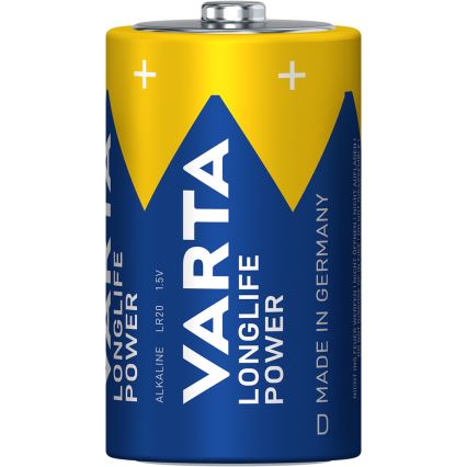 Varta 4920121422 - 2 stuks Alkalinebatterijen LONGLIFE POWER LR20/D 1,5V