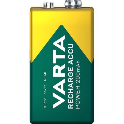 Varta 56722101401 - 1 stuk oplaadbare NiMH-accu (200 mAh, 9 V)