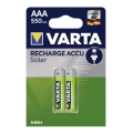Varta 56733 - 2 st. Oplaadbare batterijen SOLAR ACCU AAA NiMH/550mAh/1,2V