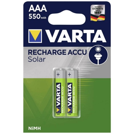 Varta 56733 - 2 st. Oplaadbare batterijen SOLAR ACCU AAA NiMH/550mAh/1,2V