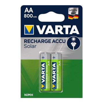 Varta 56736 - 2 stuks Oplaadbare batterijen SOLAR ACCU AA NiMH/800mAh/1,2V