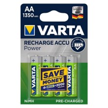 Varta 56746101404-4 stuks Alkaline batterijen RECHARGE AA 1.2V/1350 mAh
