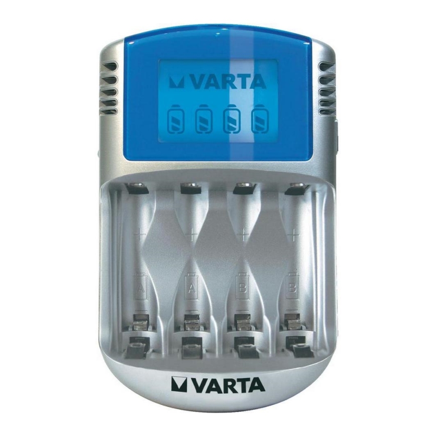 Varta 57070 - Batterijlader LCD 4xAA/AAA 100-240V/12V/5V