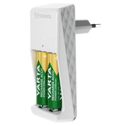 Varta 57656101401 - Batterijlader 2xAA/AAA 230V