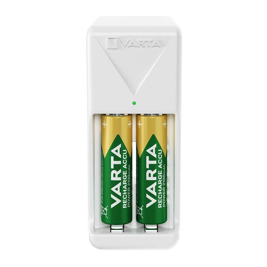 Varta 57656101451 - Oplader voor 2x AA/AAA-accu's, 2100 mAh, 230 V