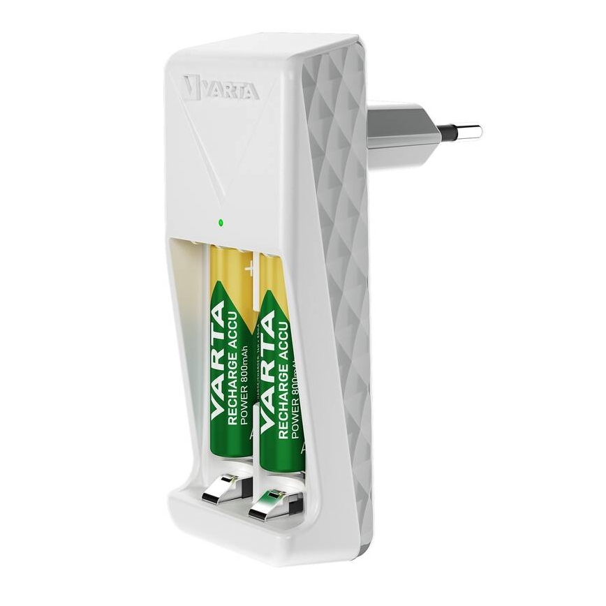 Varta 57656101451 - Oplader voor 2x AA/AAA-accu's, 2100 mAh, 230 V