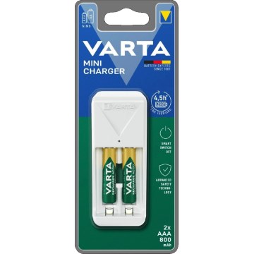 Varta 57656201421 - Batterijlader 2x AA/AAA 800 mAh 230V