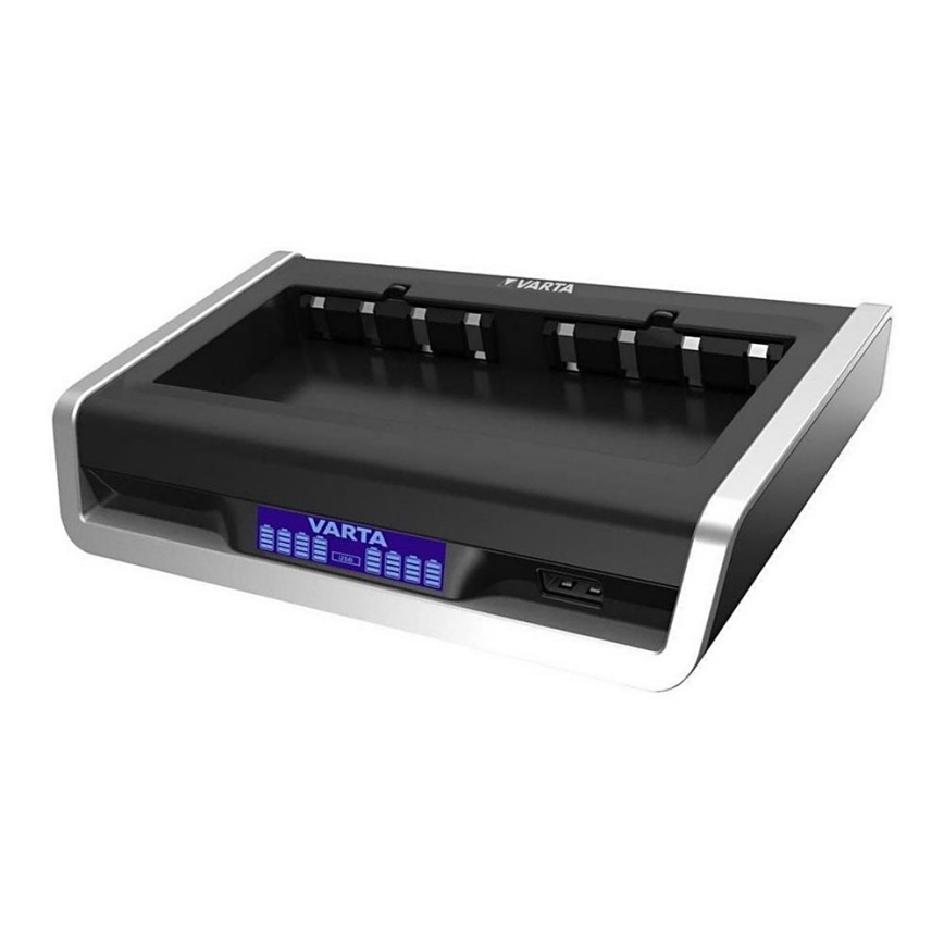 VARTA 57671 - LCD Multi batterijlader 8xAA/AAA a USB laden 4h