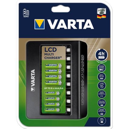 Varta 57681 - Smart LCD-oplader 8xAA / AAA opladen 2 uur