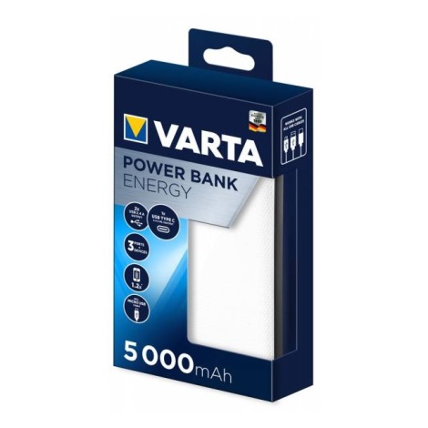 Varta 57975101111 - Powerbank ENERGY 5000mAh/5V wit