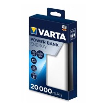 Varta 57978101111 - Powerbank ENERGY 20000mAh/2x2,4V wit