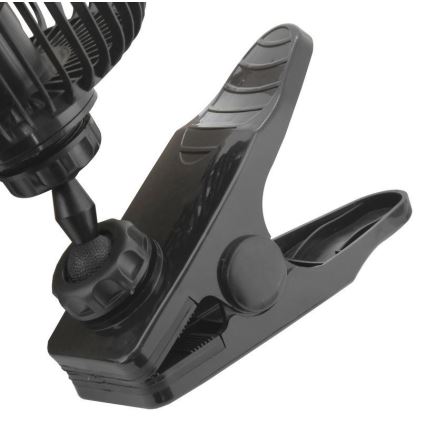 Ventilator met clip USB 4W/5V zwart