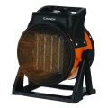 Ventilator met keramisch verwarmingselement 1000/2000W/230V oranje/zwart