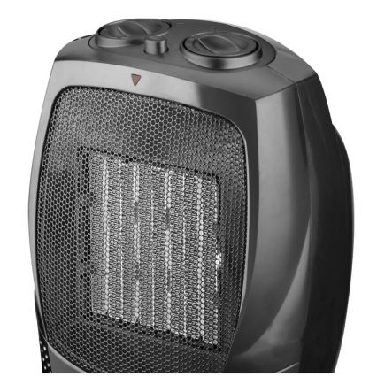 Ventilator met keramisch verwarmingselement RIN 1500W/230V zwart