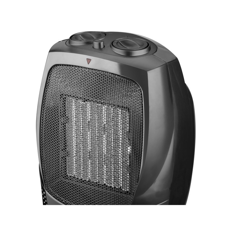 Ventilator met keramisch verwarmingselement RIN 1500W/230V zwart