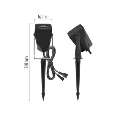 LED RGBIC Dimbaar buitenshuis lamp GoSmart - verlenging LED/1,5W/230V 3000-6500K IP65 Wi-Fi Tuya