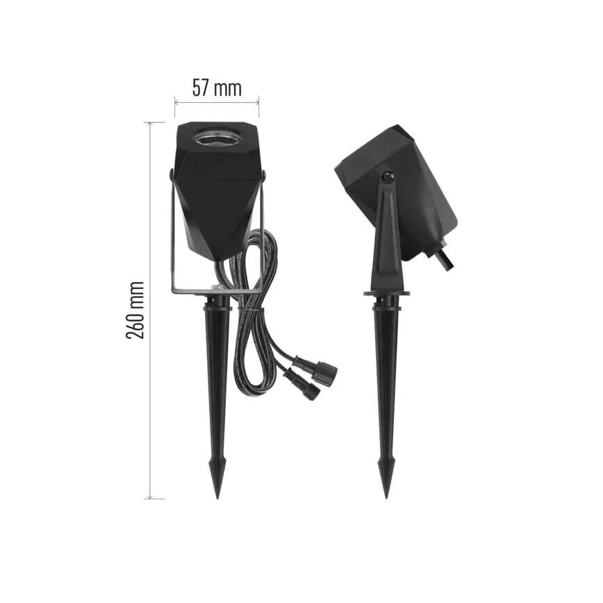 LED RGBIC Dimbaar buitenshuis lamp GoSmart - verlenging LED/1,5W/230V 3000-6500K IP65 Wi-Fi Tuya