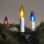 Verlenging LED voor buiten Kerst lichtsnoer FELICIA FILAMENT 20xE10 14m kleurrijk/warm wit IP44, Made in the EU