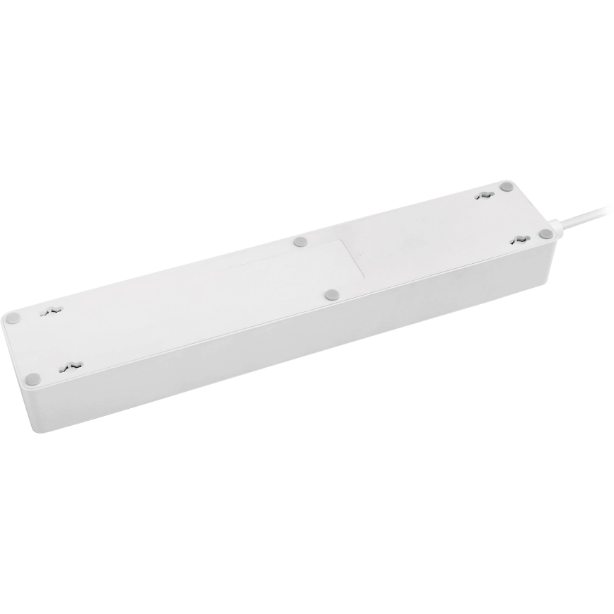 Verlengsnoer met schakelaar 1,8 m + 4x USB/Wi-Fi Tuya SCHUKO