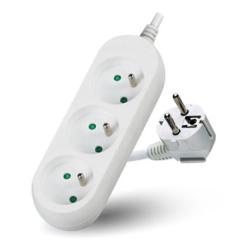 Verlengsnoer 3-voudig 3m