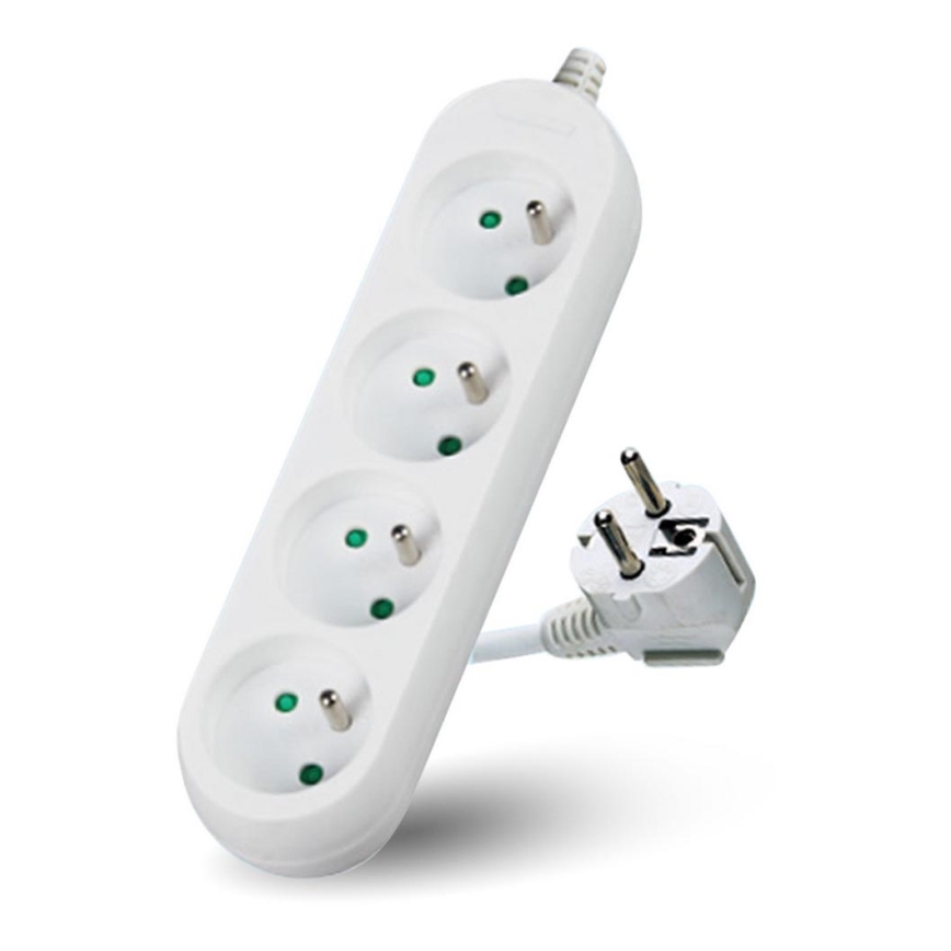 Verlengsnoer 4-voudig 3m