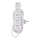 Verlengsnoer 5-voudig 10m wit