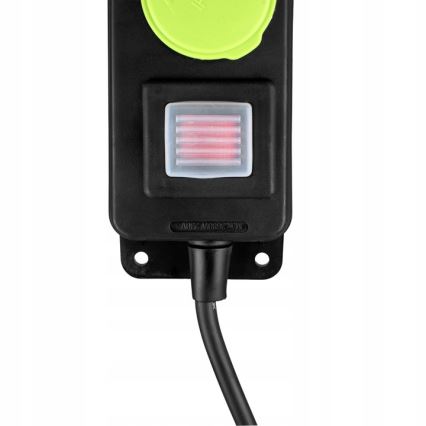 Verlengsnoer met schakelaar, 3 stopcontacten, 20 m, IP44