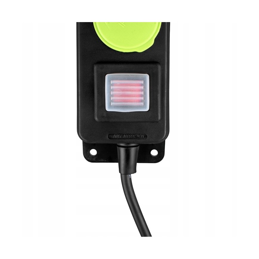 Verlengsnoer met schakelaar, 3 stopcontacten, 20 m, IP44