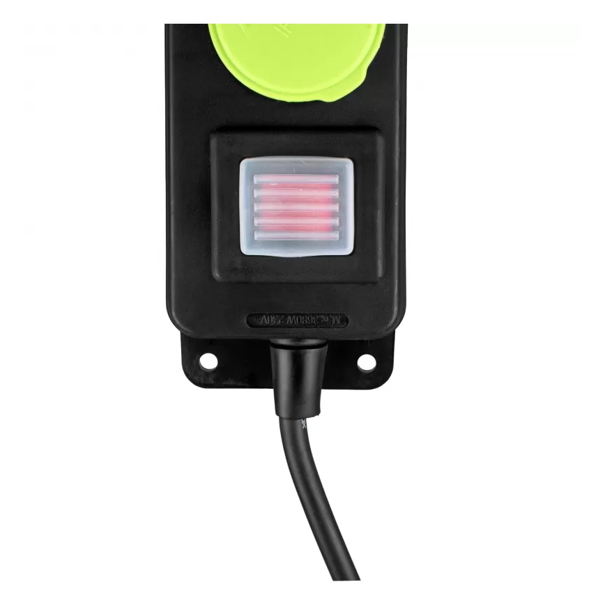 Verlengsnoer met schakelaar, 3-voudig, 3m, IP44