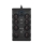 Verlengsnoer met schakelaar 8Z Type E + 1xUSB-A + 1xUSB-C 2m zwart