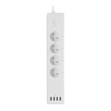 Verlengsnoer met schakelaar SMART 1,8 m 4Z + 4xUSB Wi-Fi Tuya