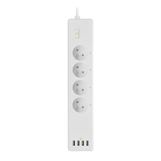 Verlengsnoer met schakelaar SMART 1,8 m 4Z + 4xUSB Wi-Fi Tuya