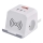 Verlengsnoer met stekkerdoos en draadloos QI-opladen 2x USB-A + 1x USB-C 2m wit