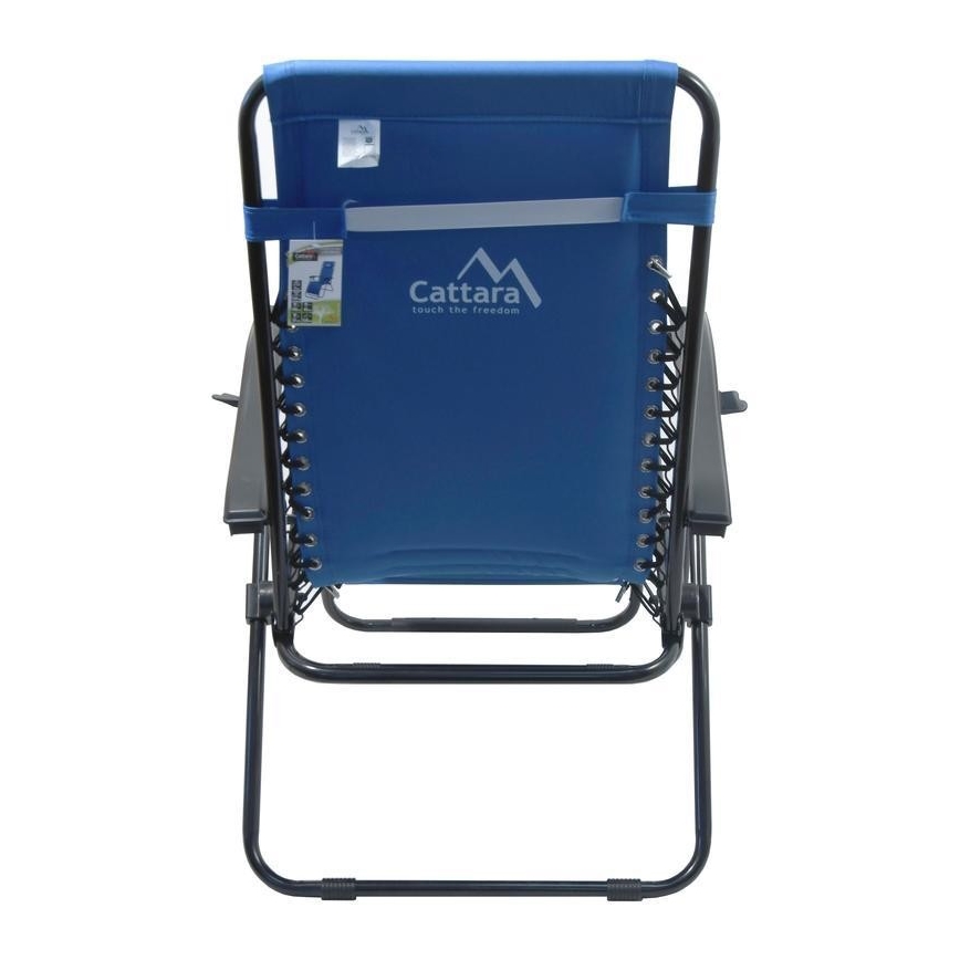 Verstelbare campingstoel blauw