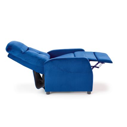 Verstelbare fauteuil FELIPE - blauw