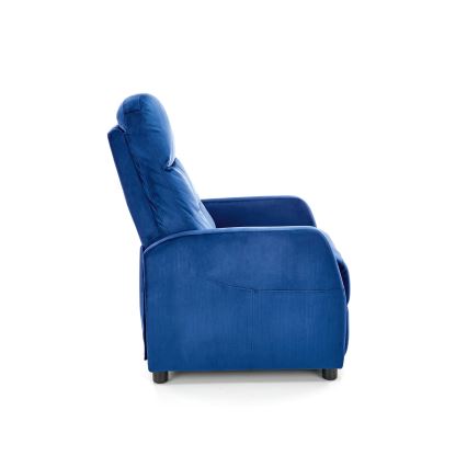 Verstelbare fauteuil FELIPE - blauw