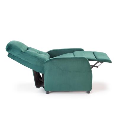 Verstelbare fauteuil FELIPE donkergroen