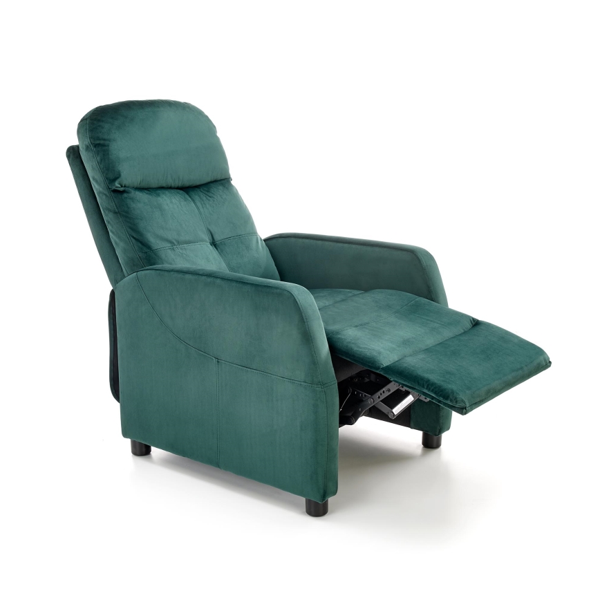 Verstelbare fauteuil FELIPE donkergroen