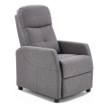 Verstelbare fauteuil FELIPE grijs