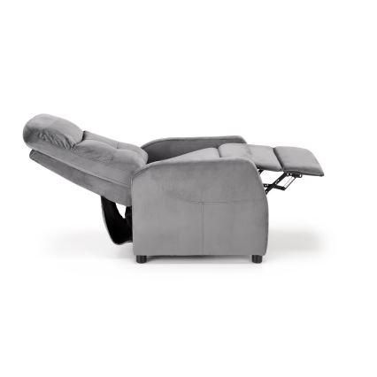 Verstelbare fauteuil FELIPE, grijs