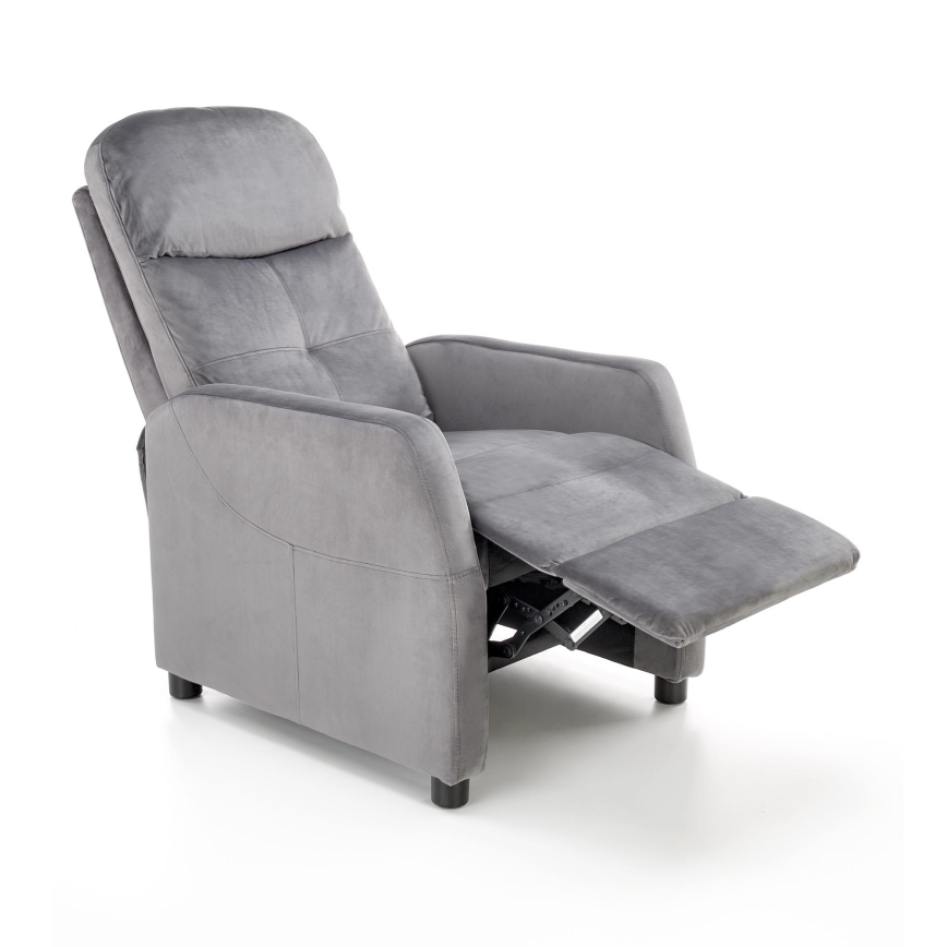 Verstelbare fauteuil FELIPE, grijs