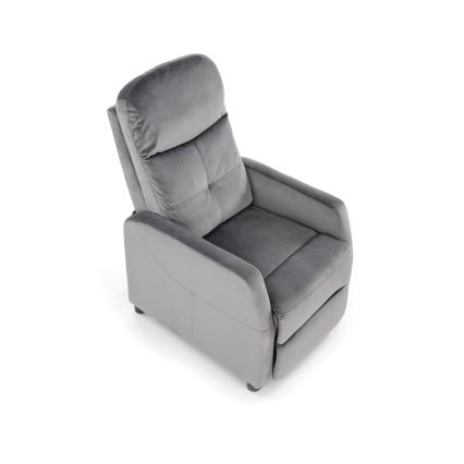 Verstelbare fauteuil FELIPE, grijs