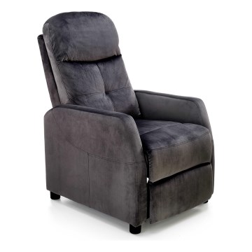 Verstelbare fauteuil FELIPE, zwart
