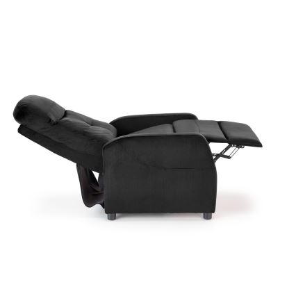 Verstelbare fauteuil FELIPE, zwart