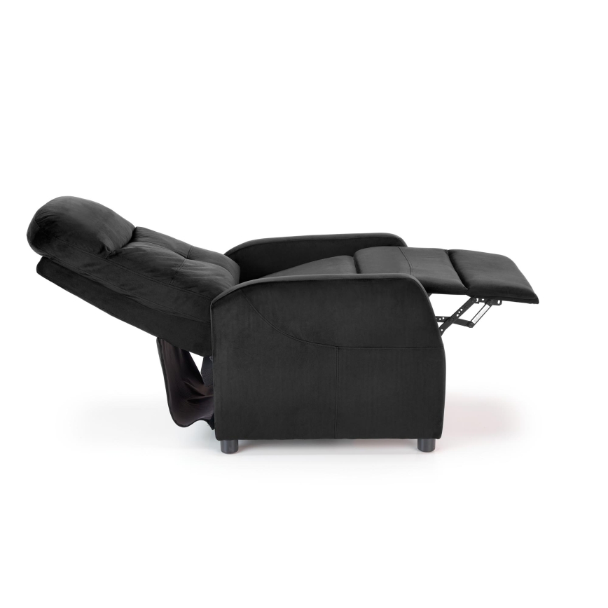 Verstelbare fauteuil FELIPE, zwart